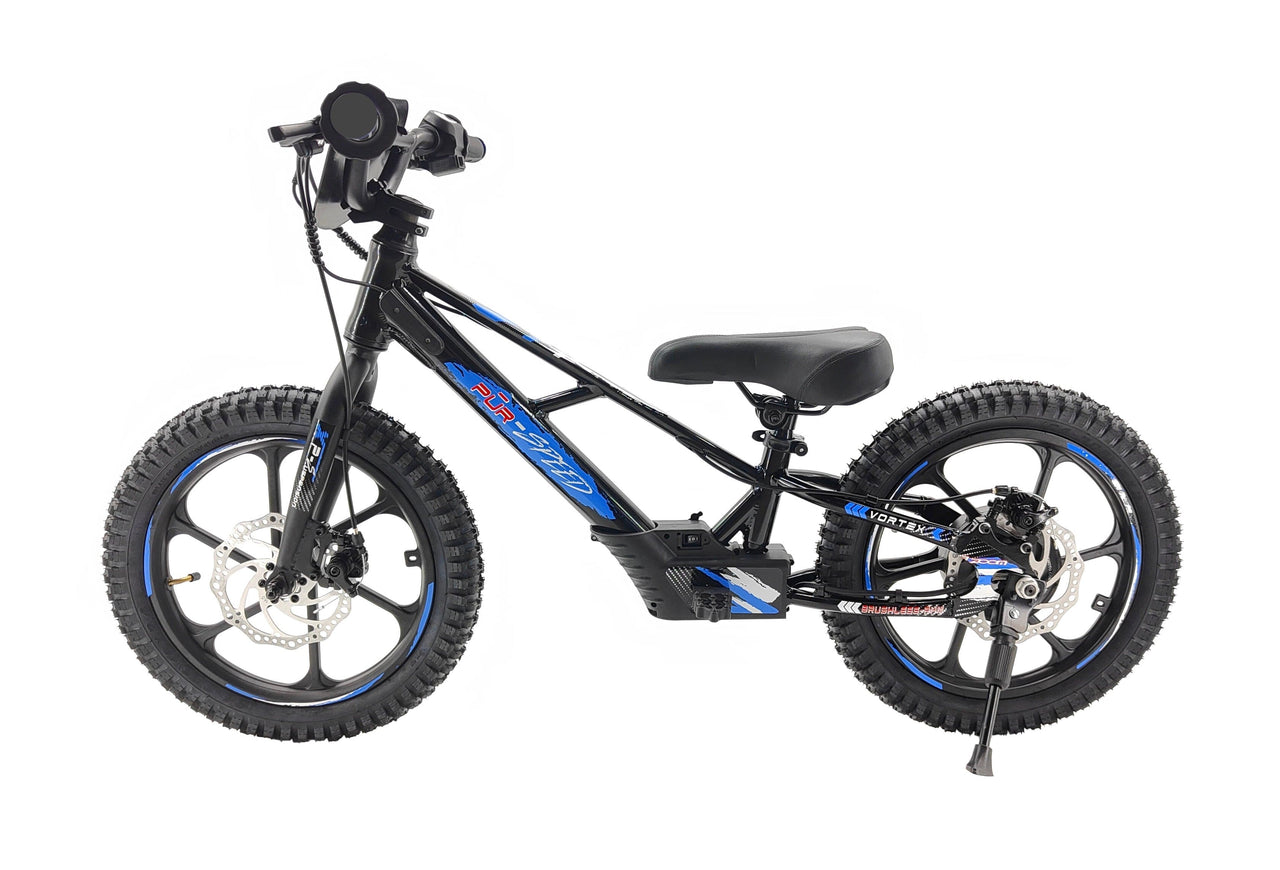 Pῡr-Speed Ēko 16 Electric Balance Bike for Kids- 36v/350w with 5.2Ah Battery