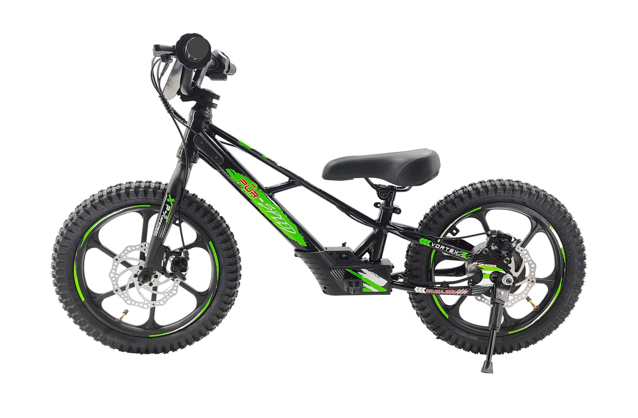 Pῡr-Speed Ēko 16 Electric Balance Bike for Kids- 36v/350w with 5.2Ah Battery
