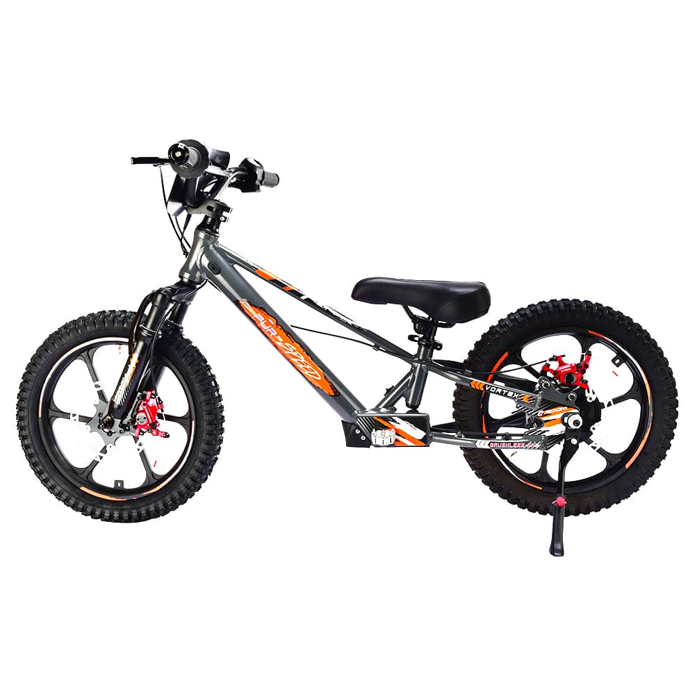 Pῡr-Speed 16" Xtreme Electric Balance Bike | Semi-Hydraulic Brake Calipers | 48v/350w with 4.0Ah Battery