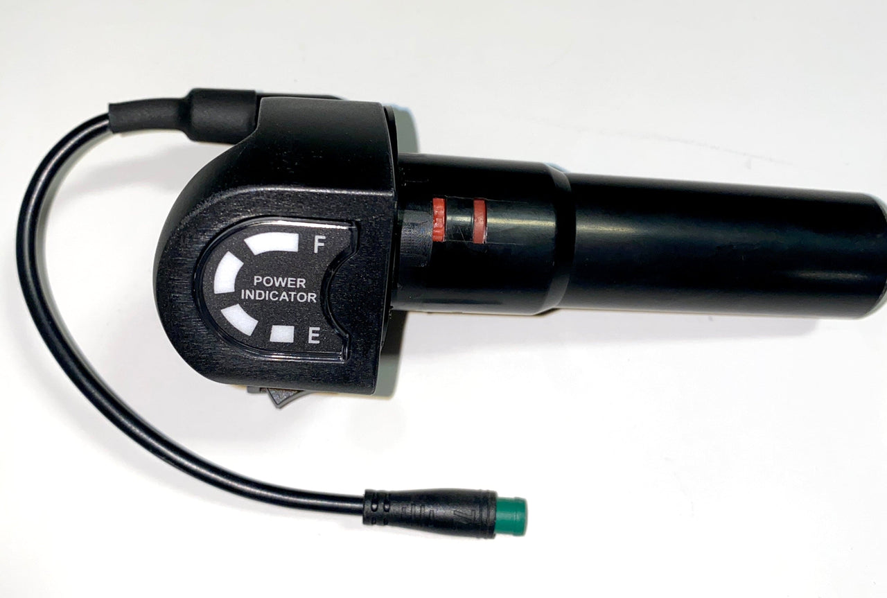 Throttle Assembly- 48v With Built-In Battery Level Indicator for Pūr-Speed Balance Bikes | P48-105