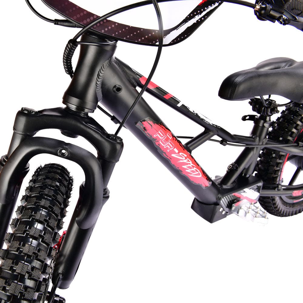 Pῡr-Speed 16" Xtreme Electric Balance Bike | Semi-Hydraulic Brake Calipers | 48v/350w with 4.0Ah Battery