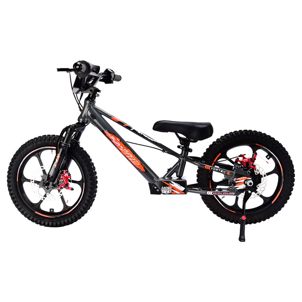 Pῡr-Speed 16" Xtreme Electric Balance Bike | Semi-Hydraulic Brake Calipers | 48v/350w with 4.0Ah Battery