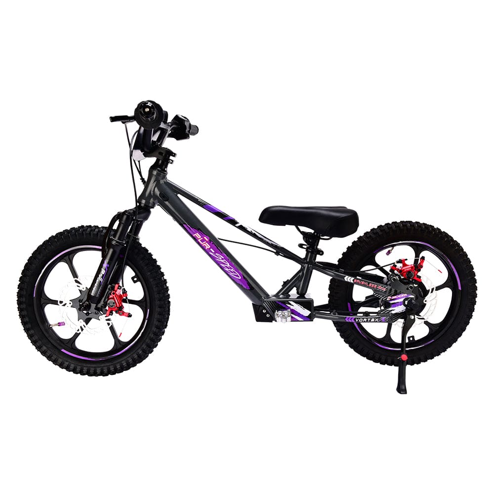 Pῡr-Speed 16" Xtreme Electric Balance Bike | Semi-Hydraulic Brake Calipers | 48v/350w with 4.0Ah Battery