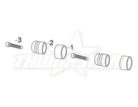 Thumbnail for Footpegs- Round Rubber Solid Mount | P12-213