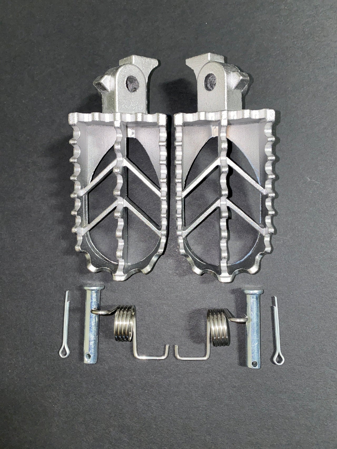 Footpegs- MX Style, Stainless Steel | P99-101