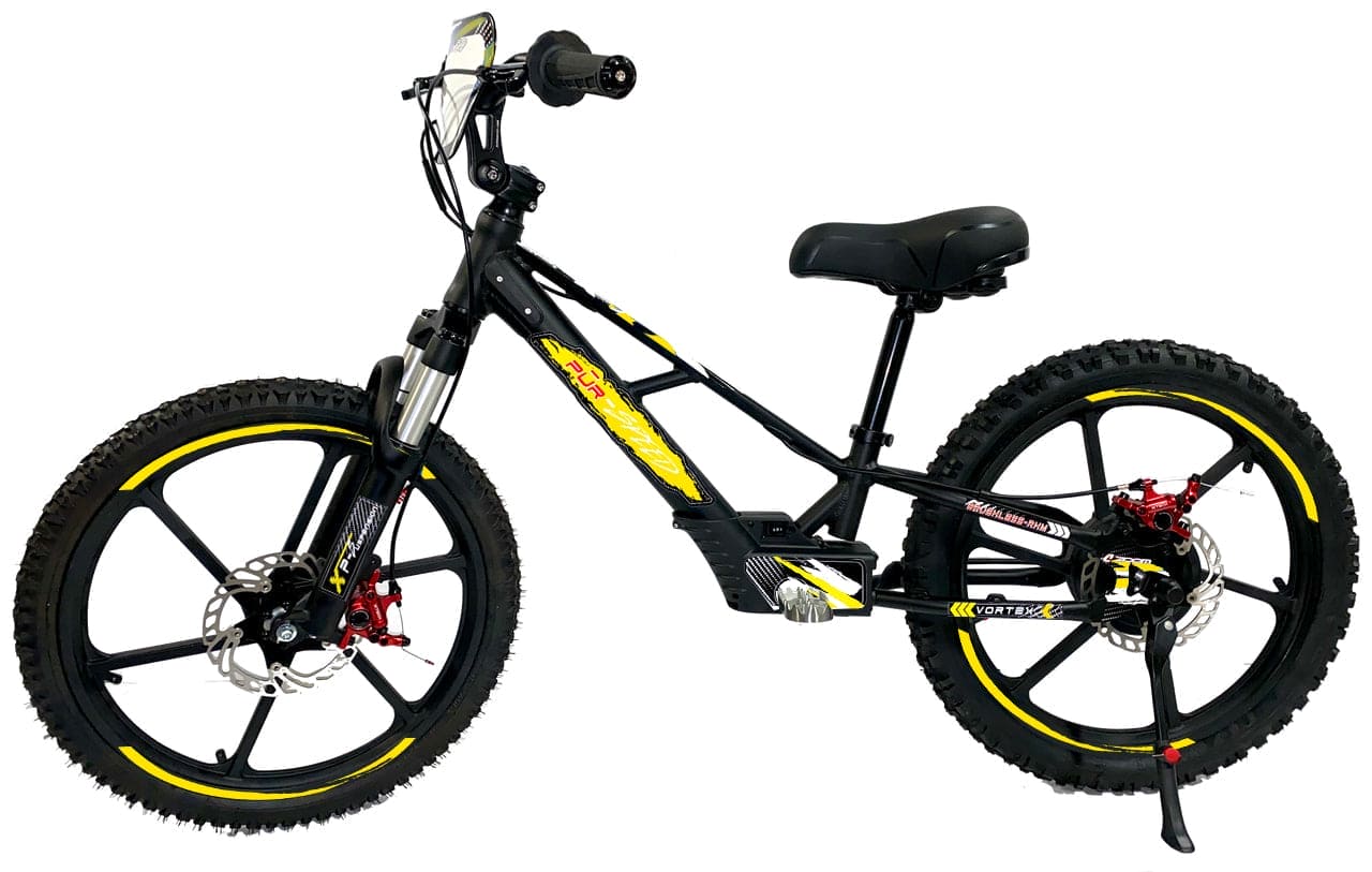 Pῡr-Speed 20" Xtreme Electric Balance Bike | Semi-Hydraulic Brake Calipers | 48v/500w with 4.0Ah Battery