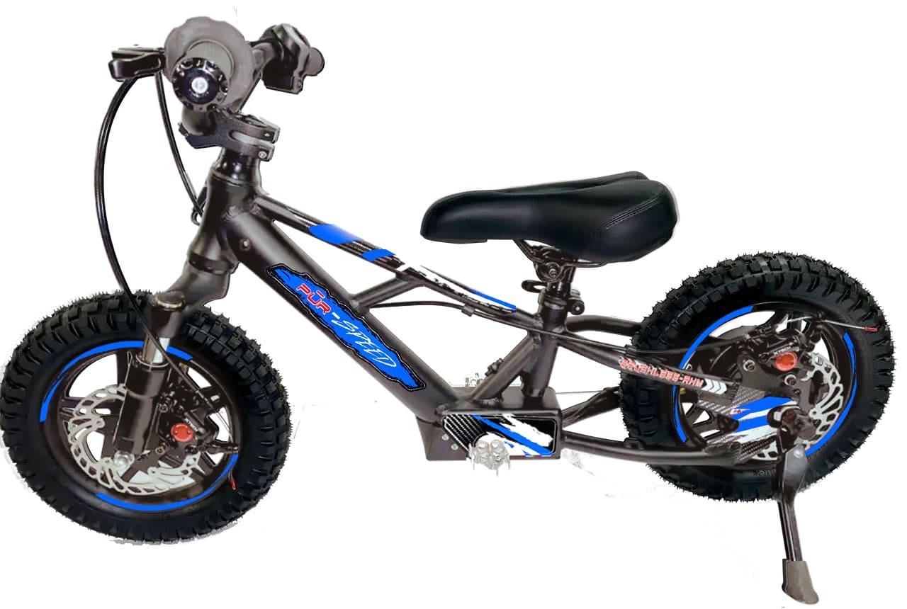 Pῡr-Speed 12" Xtreme Electric Balance Bike | Semi-Hydraulic Brake Calipers | 36v/250w with 4.0Ah Battery
