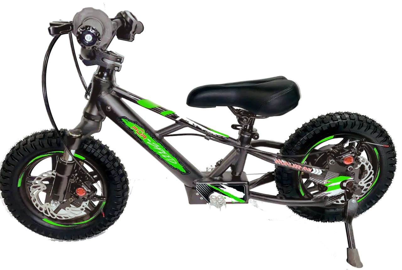 Pῡr-Speed 12" Xtreme Electric Balance Bike | Semi-Hydraulic Brake Calipers | 36v/250w with 4.0Ah Battery