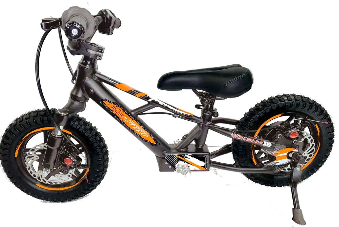Pῡr-Speed 12" Xtreme Electric Balance Bike | Semi-Hydraulic Brake Calipers | 36v/250w with 4.0Ah Battery