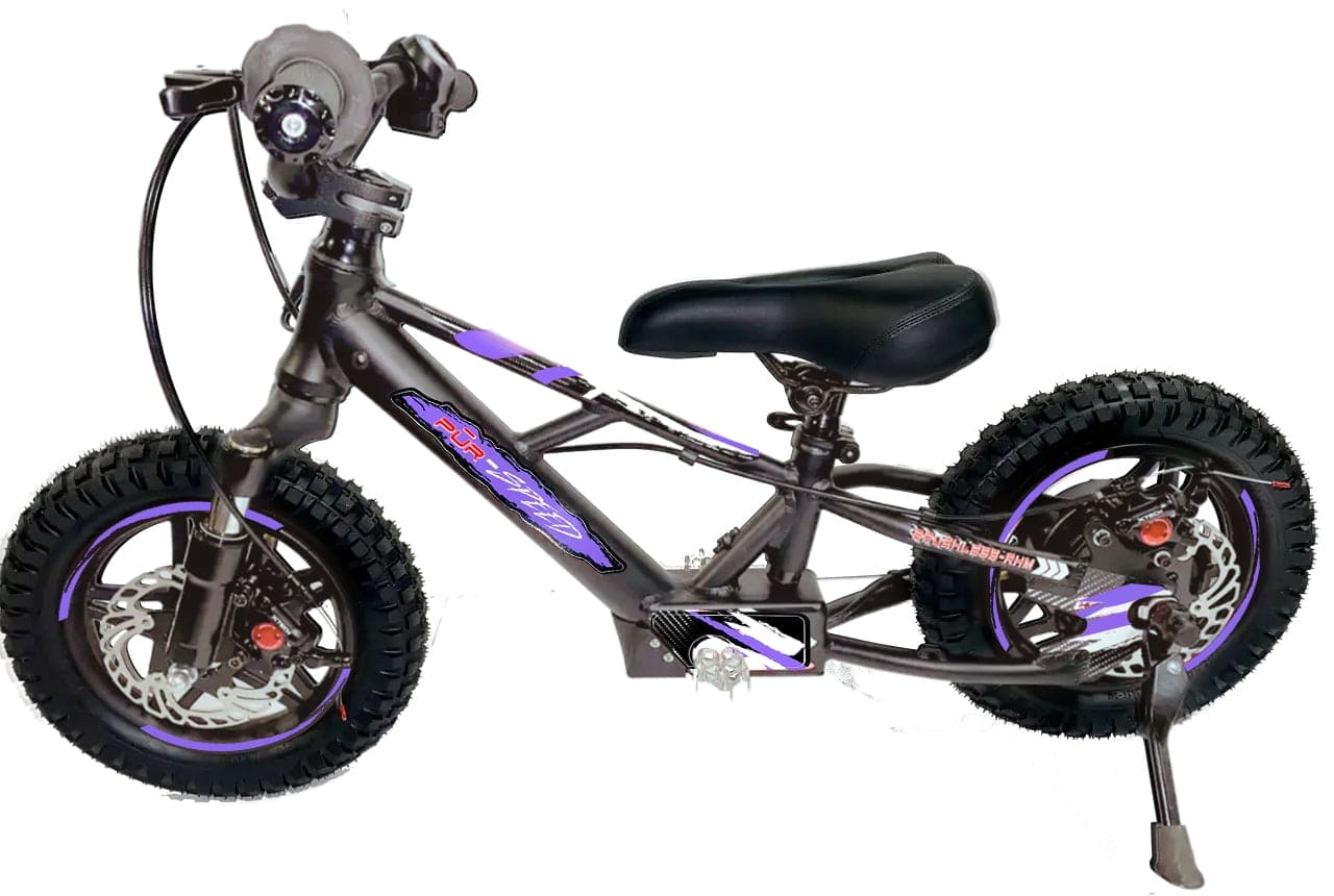 Pῡr-Speed 12" Xtreme Electric Balance Bike | Semi-Hydraulic Brake Calipers | 36v/250w with 4.0Ah Battery