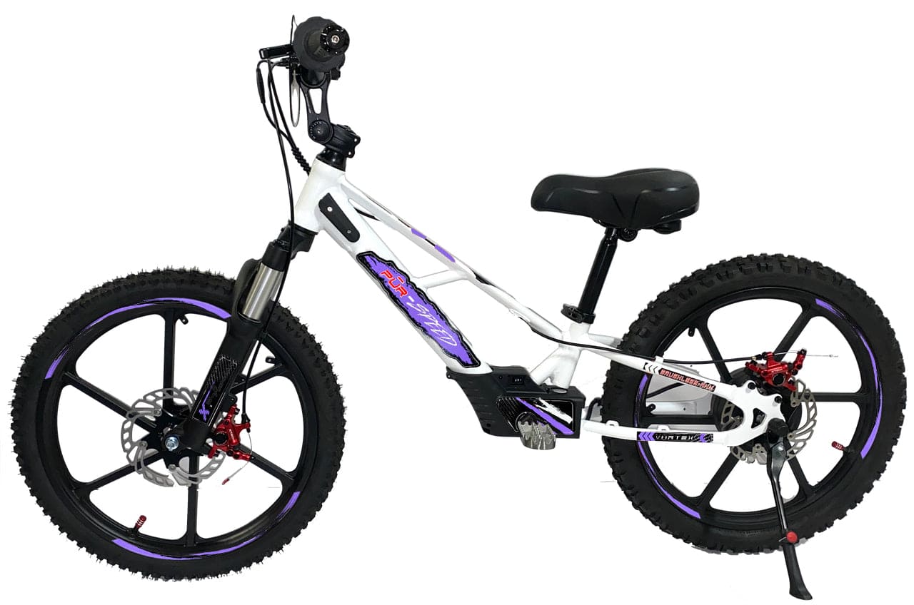 Pῡr-Speed 20" Xtreme Electric Balance Bike | Semi-Hydraulic Brake Calipers | 48v/500w with 4.0Ah Battery