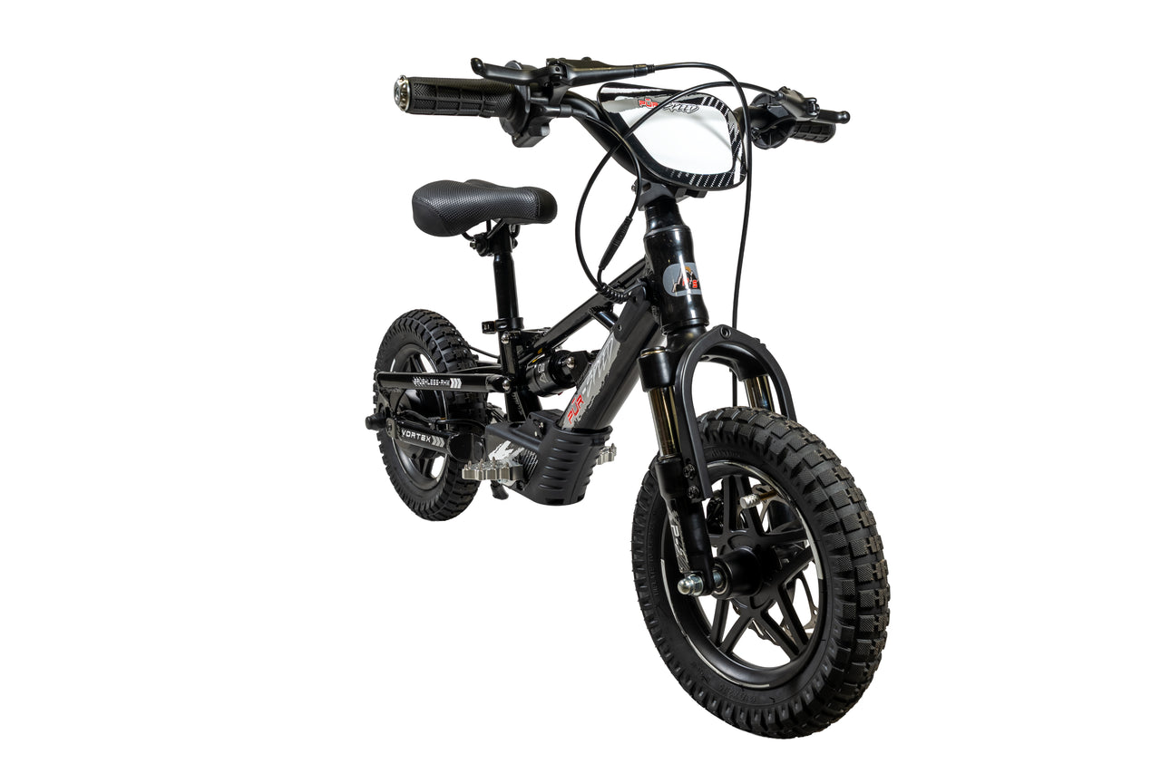 Pῡr-Speed 12" Xtreme ULTRA Electric Balance Bike with FULL SUSPENSION, 36v/250w Motor and 5.0Ah Battery