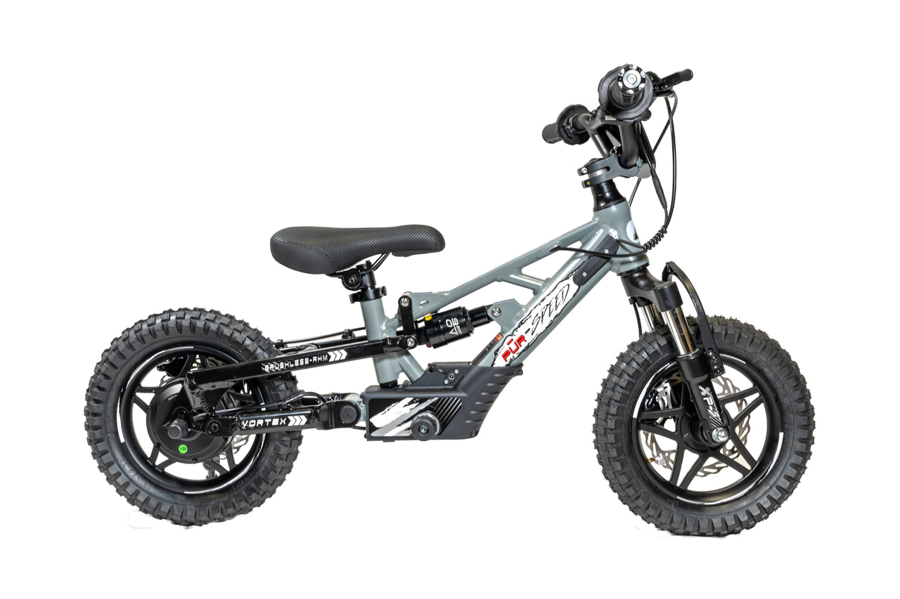 Pr-Speed 12" Xtreme ULTRA Electric Balance Bike with FULL SUSPENSION, GetPurSpeed.com Pr-Speed 12" Xtreme ULTRA Electric Balance Bike with FULL SUSPENSION, GetPurSpeed.com