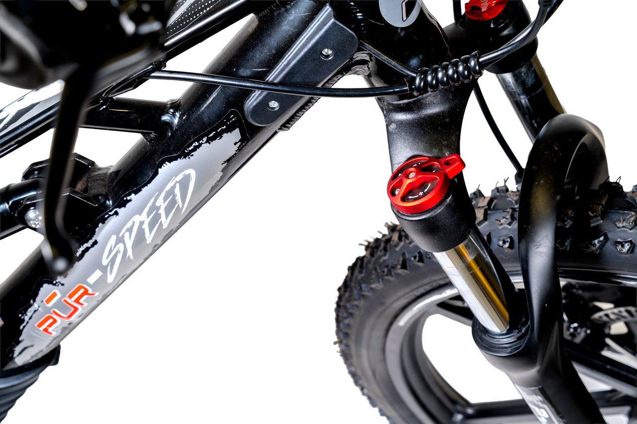 Pῡr-Speed 20" Xtreme ULTRA Electric Balance Bike with FULL SUSPENSION, 52v/500w Motor and 5.0Ah Battery