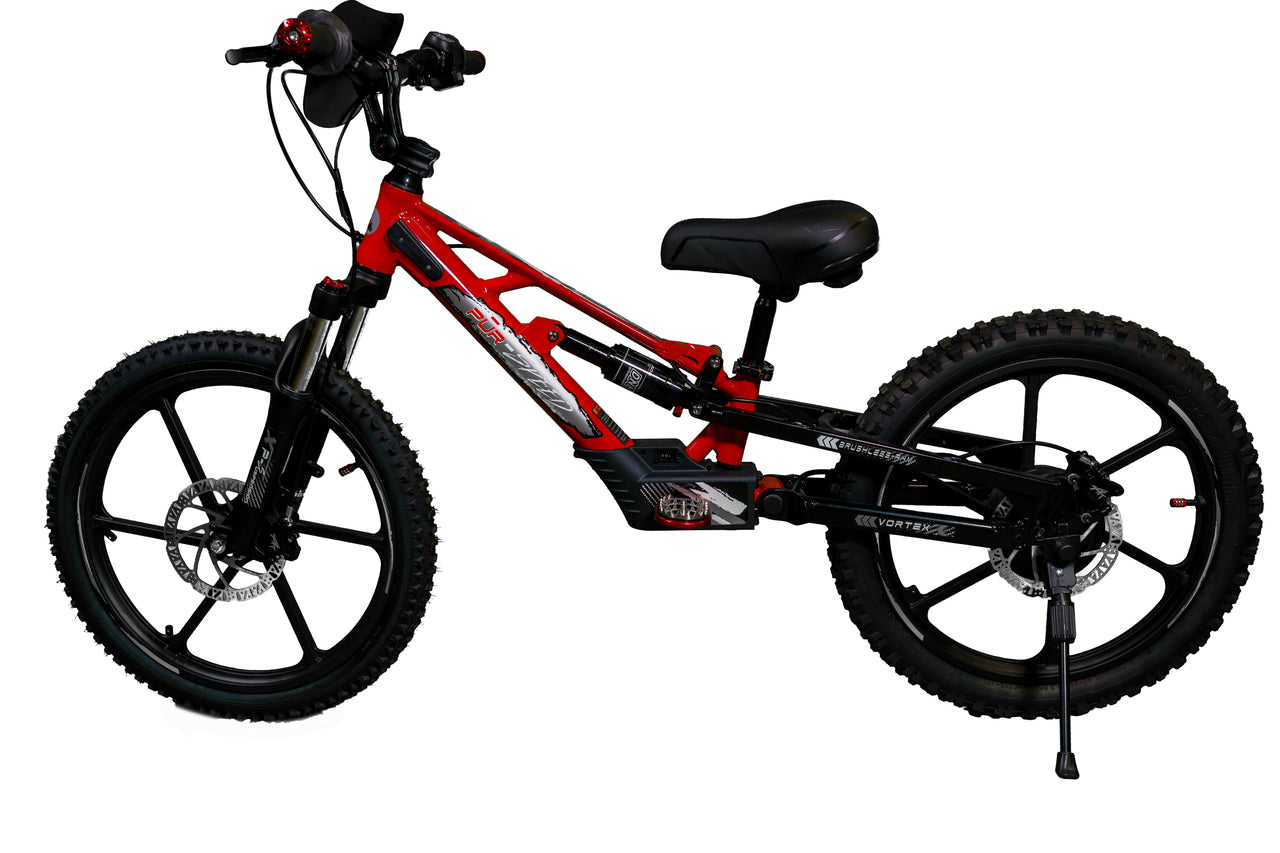 Pῡr-Speed 20" Xtreme ULTRA Electric Balance Bike with FULL SUSPENSION, 52v/500w Motor and 5.0Ah Battery