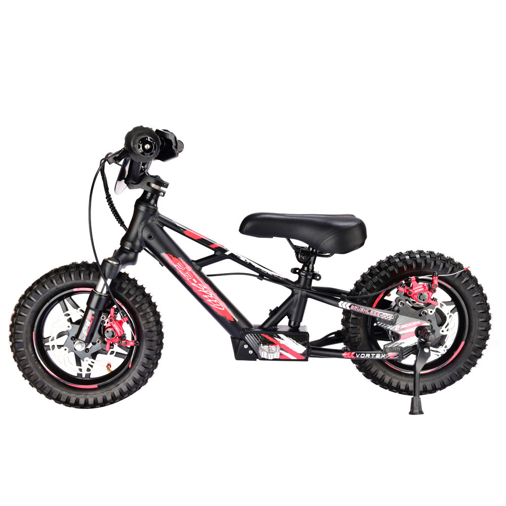 Pῡr-Speed 12" Xtreme Electric Balance Bike For Kids With Semi-Hydraulic Brake Calipers