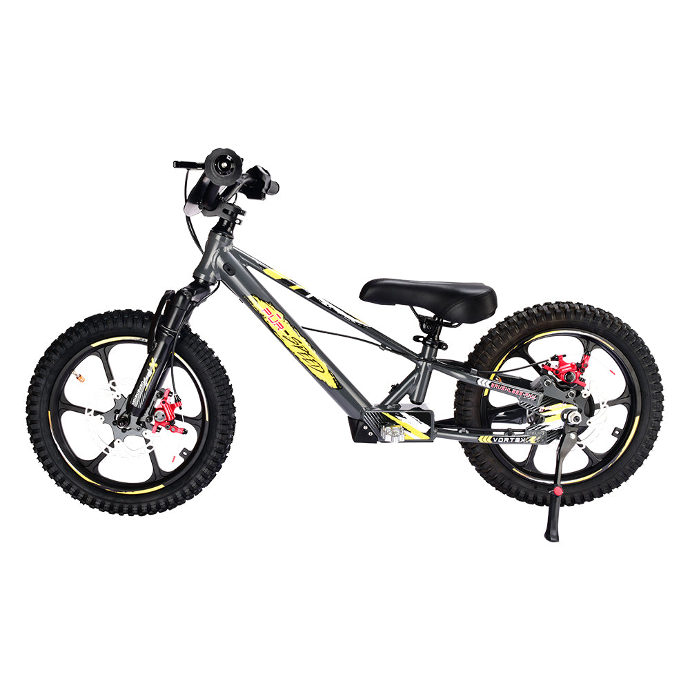 Pῡr-Speed 16" Xtreme Electric Balance Bike for Kids With Semi-Hydraulic Brake Calipers