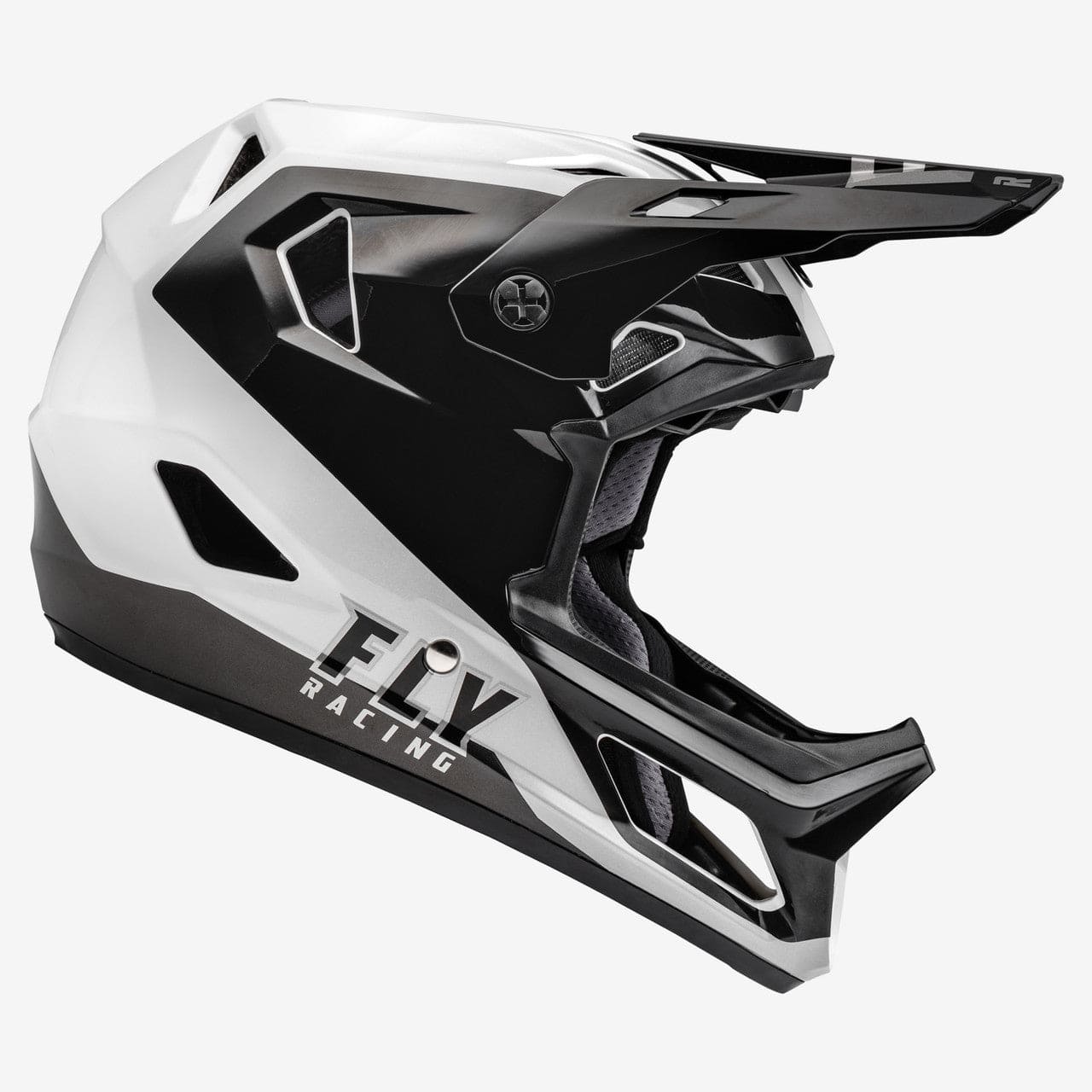 Children's BMX Helmet- FLY Rayce (Size Youth XL/Adult XS) Black and White