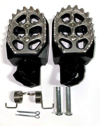 Thumbnail for Footpegs- MX Style CNC, BLACK to Fit ALL Pūr-Speed Balance Bikes | P99-122