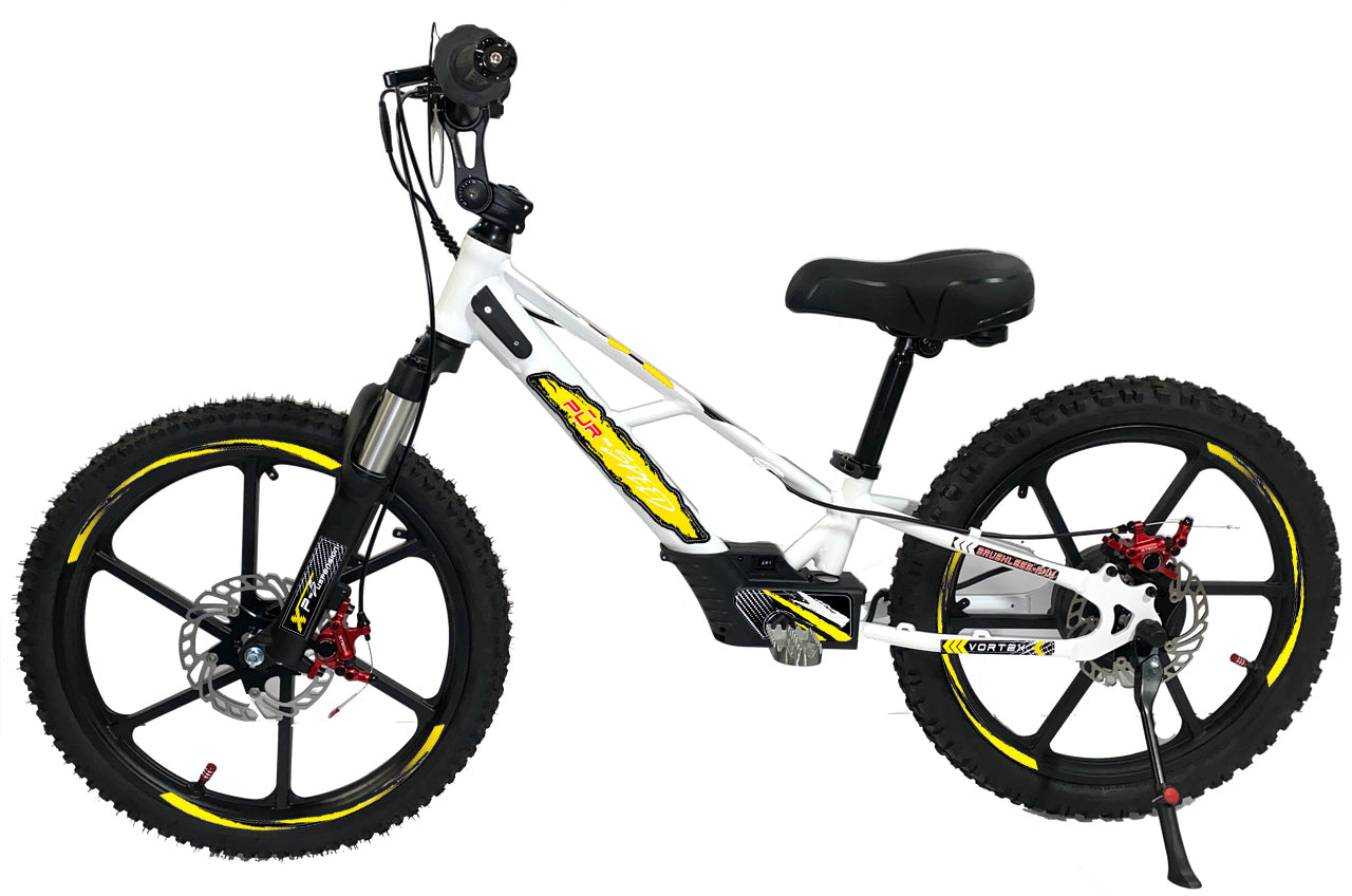 electric bike for kids White and Yellow